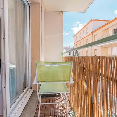 公寓 Entre Aude & Cite - T2 Cosy Avec Balcon Et Clim 卡尔卡松